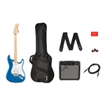 Squier Affinity Stratocaster HSS Pack, Maple Fingerboard, Lake Placid Blue, Gig Bag, 15G