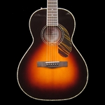Fender Paramount PS-220E Parlor, Ovangkol Fingerboard, 3-Tone Vintage Sunburst, Hard Shell Case