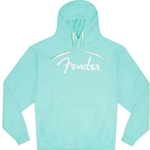 Fender Spaghetti Logo Hoodie, Daphne Blue, Large