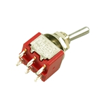 WD Mini Toggle Switch 2 Position, On/On, Chrome