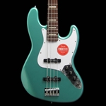 Squier Affinity Active Jazz Bass, Laurel Fingerboard, White Pickguard, Mystic Sea Foam Green