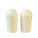 AllParts White Switch Tips for Three Way Toggle