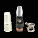 Vintage Selmer HS** (Oval stamped on table) Bb Clarinet Mouthpiece, Ligature, Cap