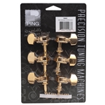 Ping P2643 Economy Covered Machine Heads. 3 Bass 3 Treble Gold