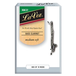 La Voz Bass Clarinet Reeds,10 pack