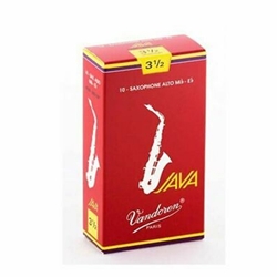 Vandoren Java Alto Saxophone Reeds Strength 3 1/2, Box of 10