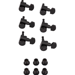 Fender Locking Stratocaster / Telecaster Staggered Tuning Machines (Black) (6)