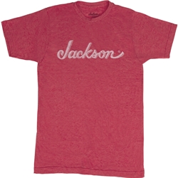 Jackson Logo Tee Heathered Red L