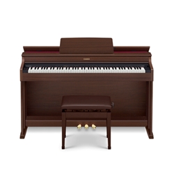 Casio Celviano AP-470 Digital Piano, Brown Walnut, Includes Adjustable Bench