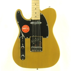Squier Affinity Telecaster Left-Handed, Maple Fingerboard, Black Pickguard, Butterscotch Blonde