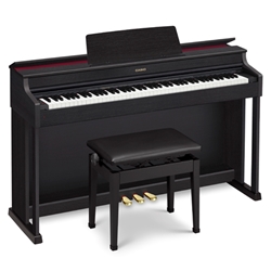 Casio Celviano AP-470 Digital Piano, Black, Includes Adjustable Bench