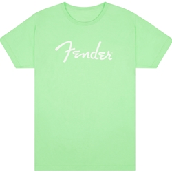 Fender Spaghetti Logo T-Shirt, Surf Green, L