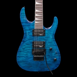 Jackson JS32Q Dinky Arch Top DKA, Amaranth Fingerboard, Transparent Blue  Transparent Blue 2022