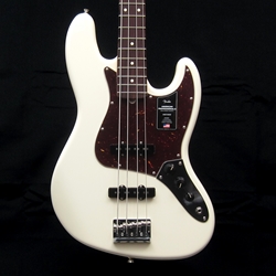 Fender American Professional II Jazz Bass, Rosewood Fingerboard, Olympic White, Molded Hard Case
