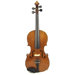 Copy Antonius Stradivarius Faciebat 1713, 4/4 violin (refin) Glaeser bow and warped bow