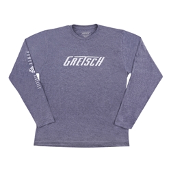 Gretsch Power and Fidelity Long Sleeve T-Shirt, Grey, M