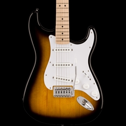 Squier Sonic Stratocaster, Maple Fingerboard, White Pickguard, 2-Color Sunburst