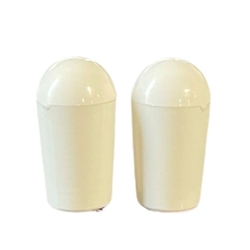 AllParts White Switch Tips for Three Way Toggle