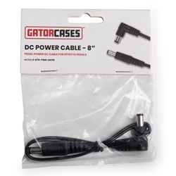 Gator Single DC Power Cable for Pedals - 8" Long