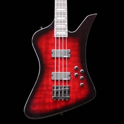 Jackson JS3Q Kelly Bird, Amaranth Fingerboard, Transparent Red Burst