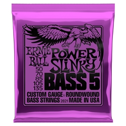 Ernie Ball 2821 Power Slinky Roundwound 5 String Bass Strings